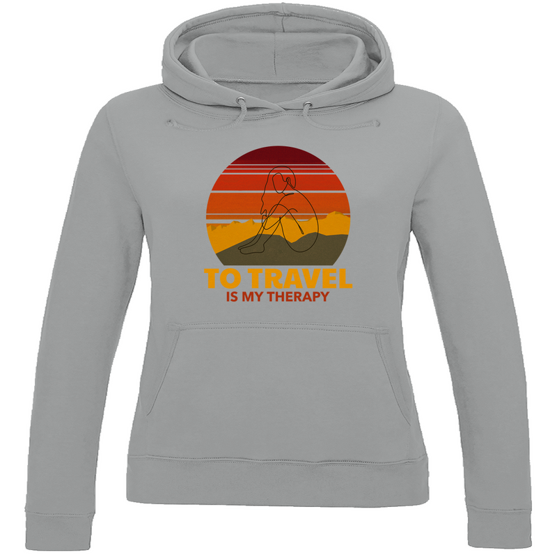 Damen Hoodie, Travel Therapy