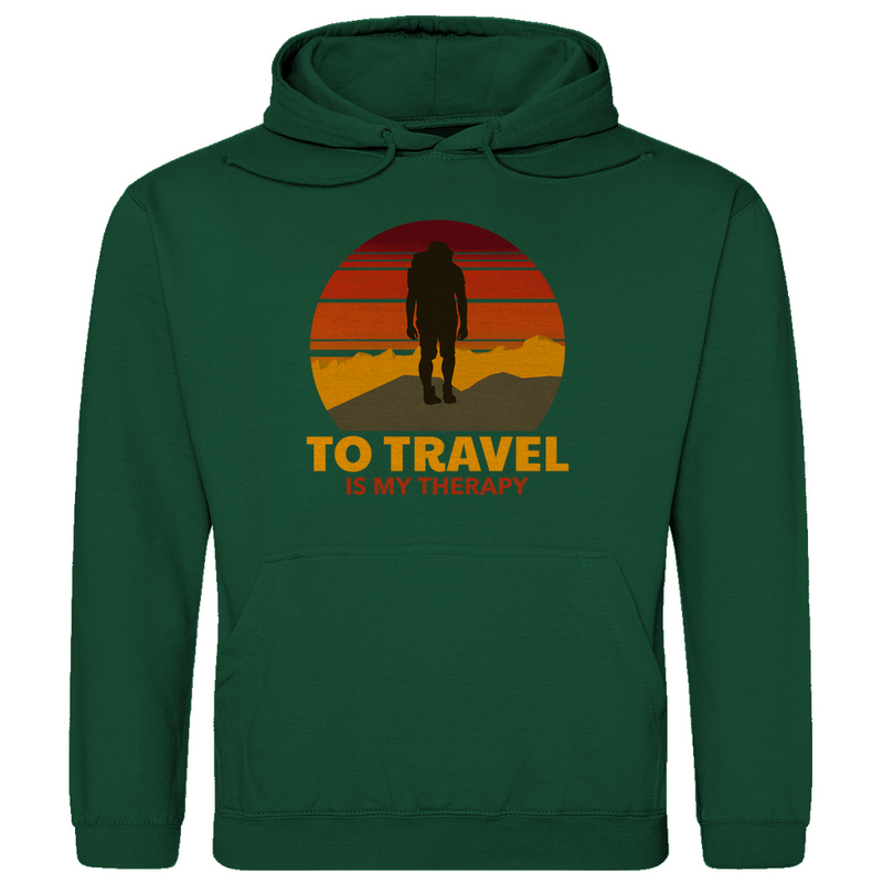 Herren Hoodie, Travel Therapy