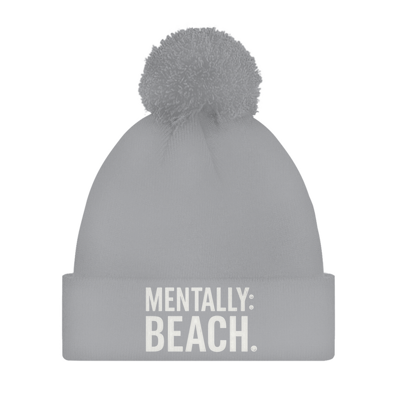 Damen Wintermütze mit Bommel, Mentally Beach