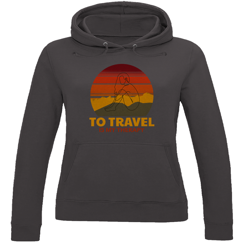 Damen Hoodie, Travel Therapy