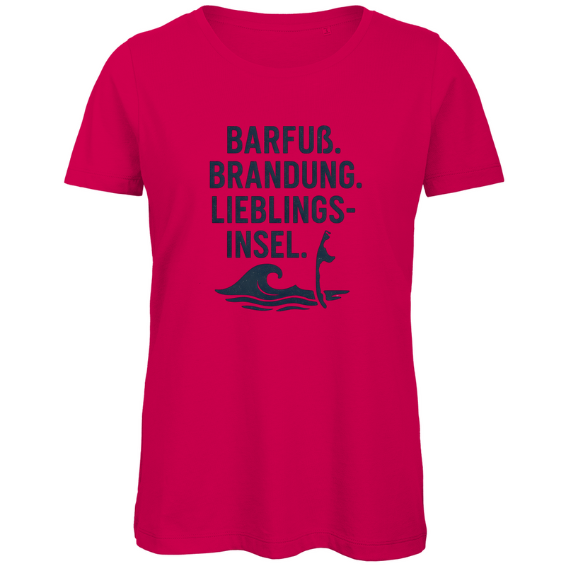 damen-tshirt_fuchsia_lieblingsinsel-sylt-print