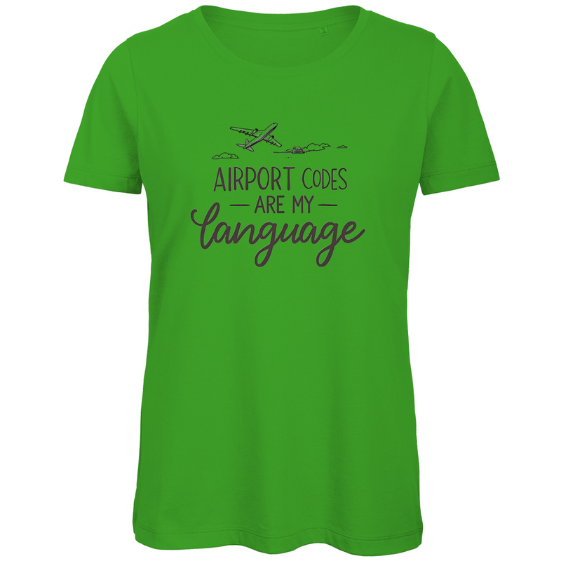 damen-tshirt_real-green_airport-codes-are-my-language