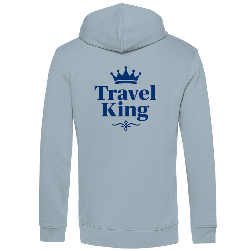 Herren Hoodie, Travel King-Print - zweiseitig