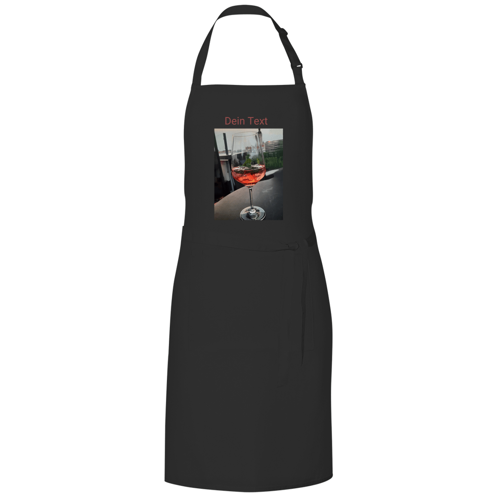 Kochschürze für Männer und Frauen in der Farbe Black zum personalisieren. Fernweh zum Anziehen mit travelPrint4U.de