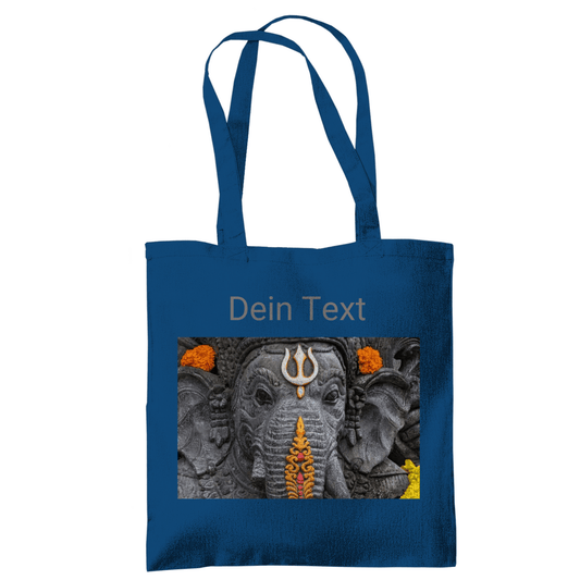 Stoffbeutel personalisierbar mit Deinem Foto und kurzem Text. Grundfarbe: Petrol. Fernweh zum Anfassen? travelPrint4U.de