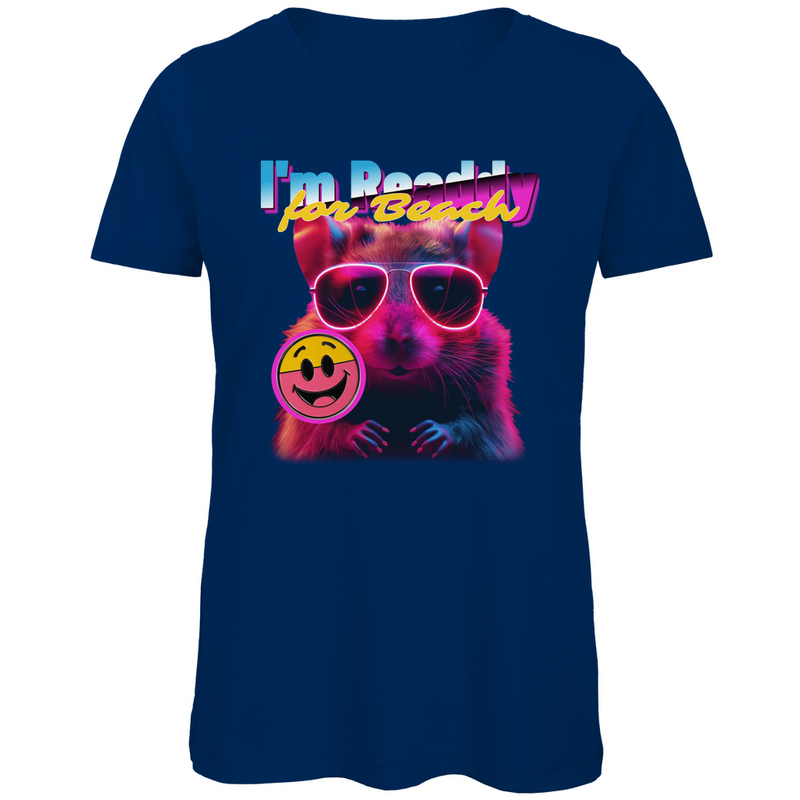 t-shirt-damen_funshirt_beach-readdy-hamster_navy