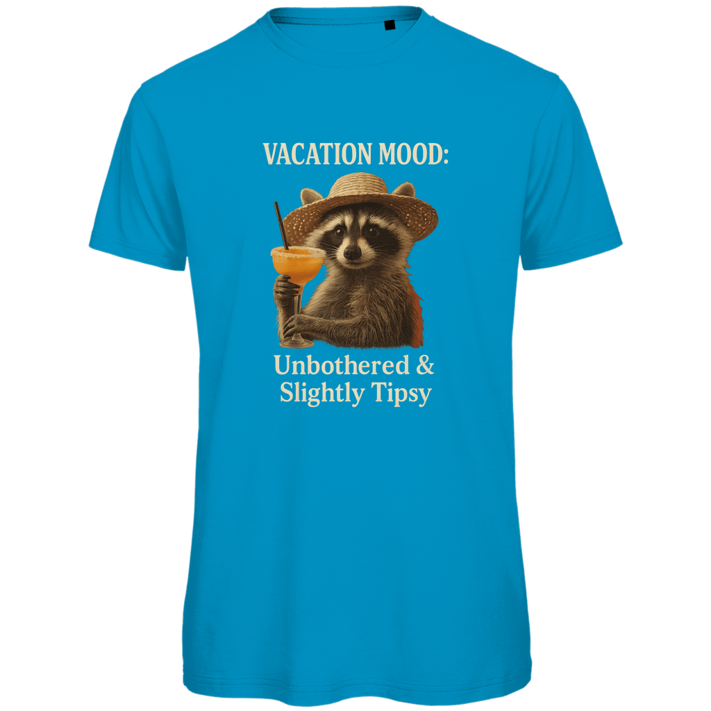 Herren TShirt, Funshirt in Atoll, Print: VACATION MOOD: UNBOTHERED & SLIGHTLY TIPSY. Fernweh zum Anziehen? travelPrint4U