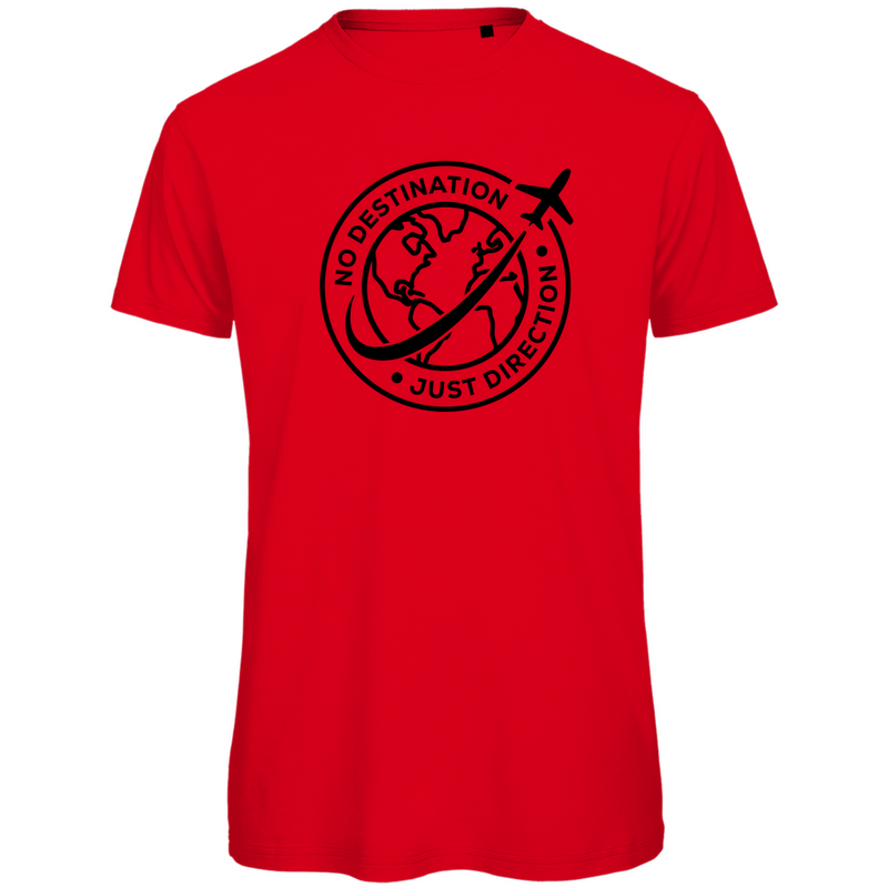 tshirt-herren_red_no-destination-just-direction-print