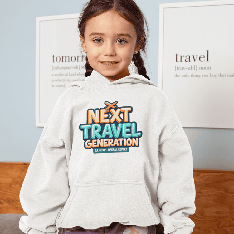 Kinder Hoodies mit Travel-Print