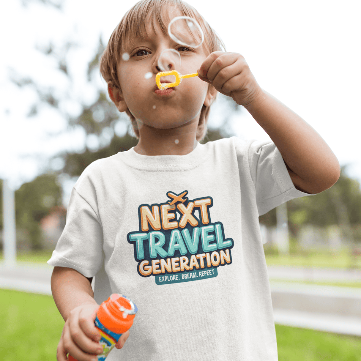 Kinder T-Shirts mit Reise-Design