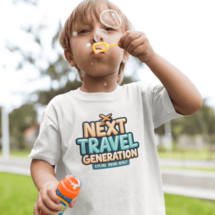 Kinder T-Shirts mit Reise-Design