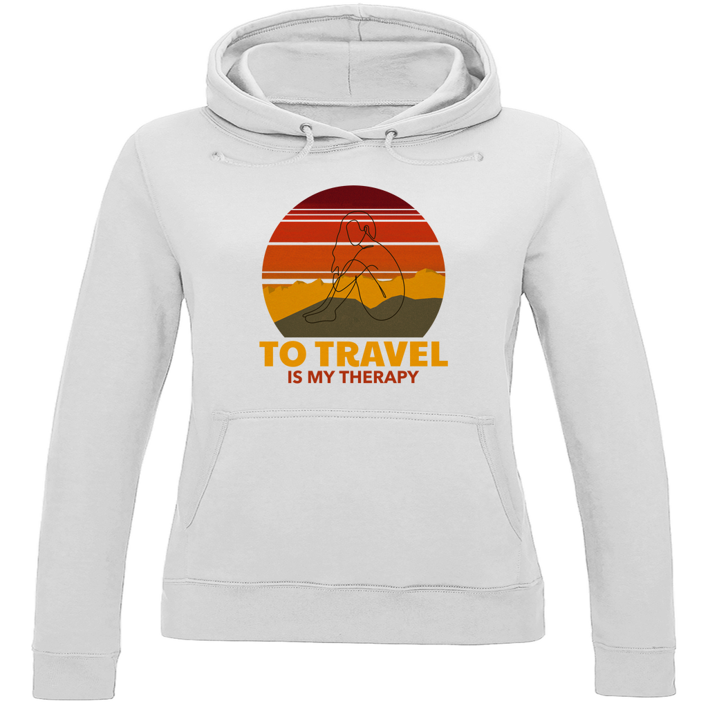 Damen Hoodie, Travel Therapy