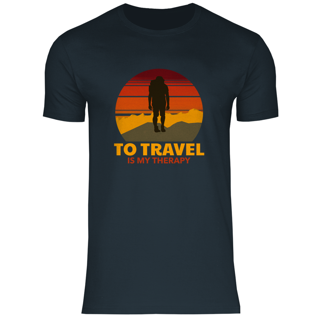 Herren T-Shirt, Travel Therapy