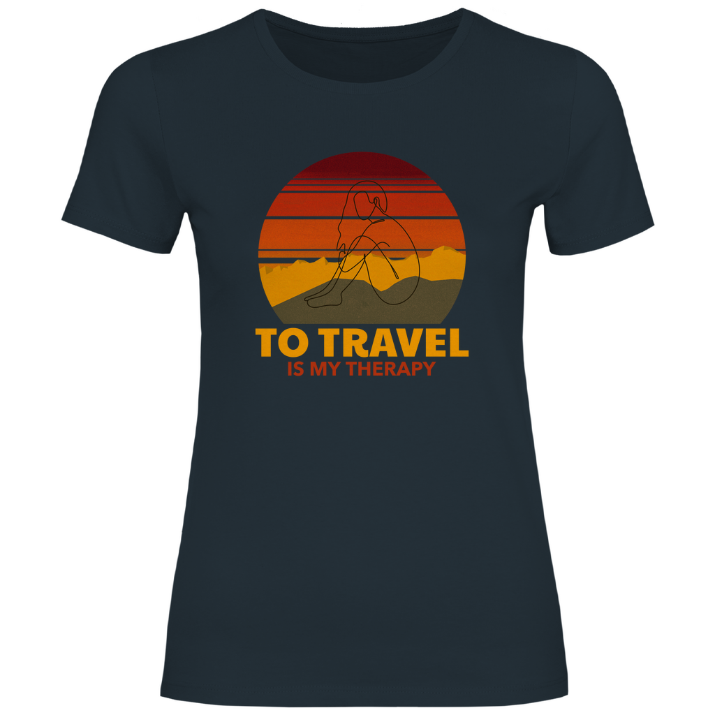Damen T-Shirt, Travel Therapy