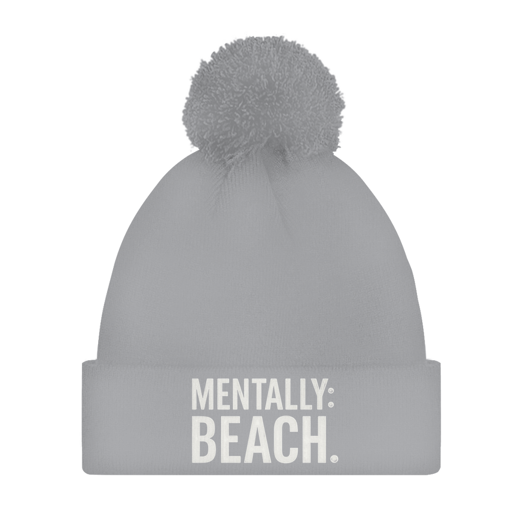 Damen Wintermütze mit Bommel, Mentally Beach