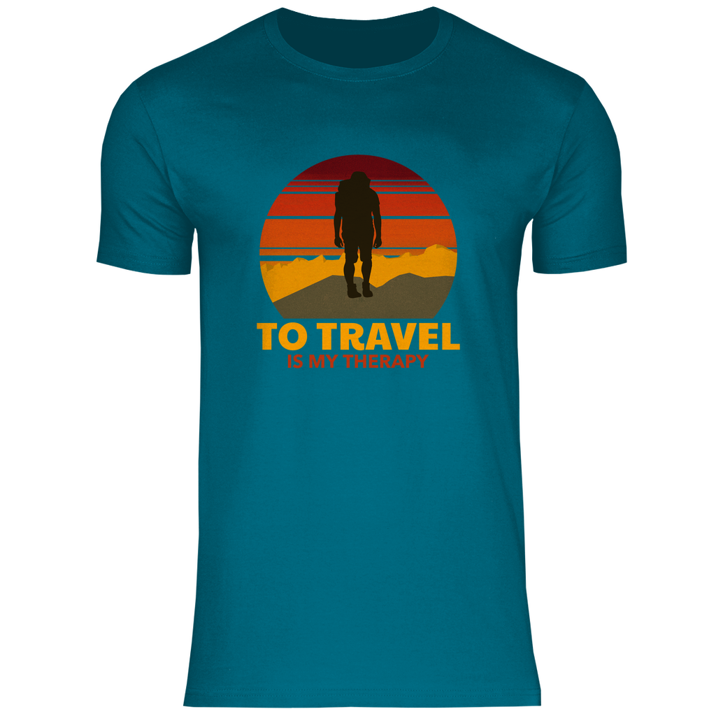 Herren T-Shirt, Travel Therapy