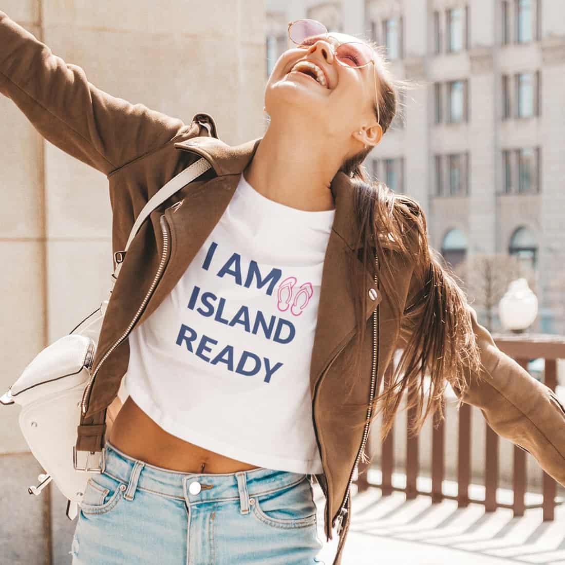 Damen Croptop – Island Ready - Oversize