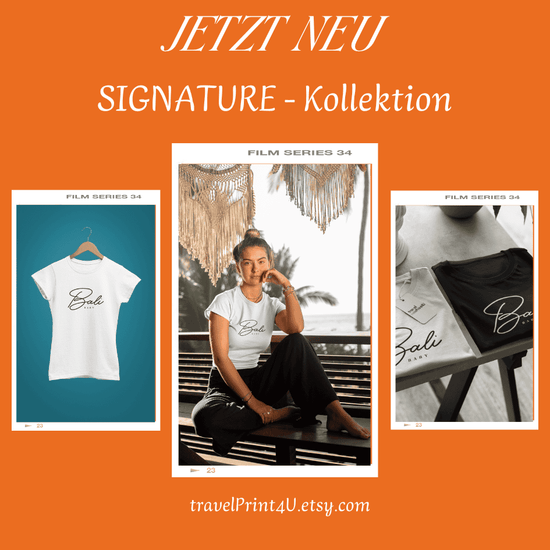 Beitragsvorschau BALI BALI Baby Signature auf Etsy. Instagram-Beitrag auf @travelPrint_4U