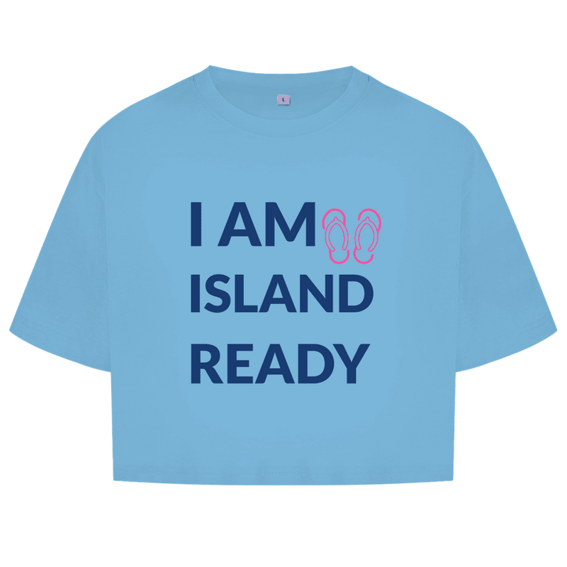 Sehr grosse Schrift in dunkelblau verteilt über drei Zeilen. Daneben kleine pinkfarbene Flipflops.