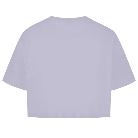 Hell Lila farbenes CropTop ohne Design (Rückseite).