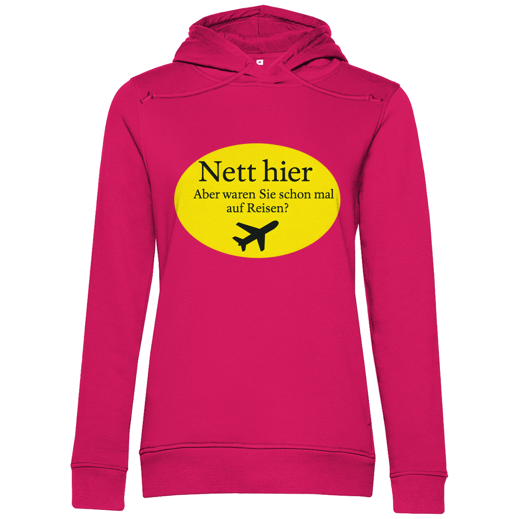 damen-kapuzenpulli_magenta-pink_nett-hier-aber-waren-sie-schon-mal-auf-reisen