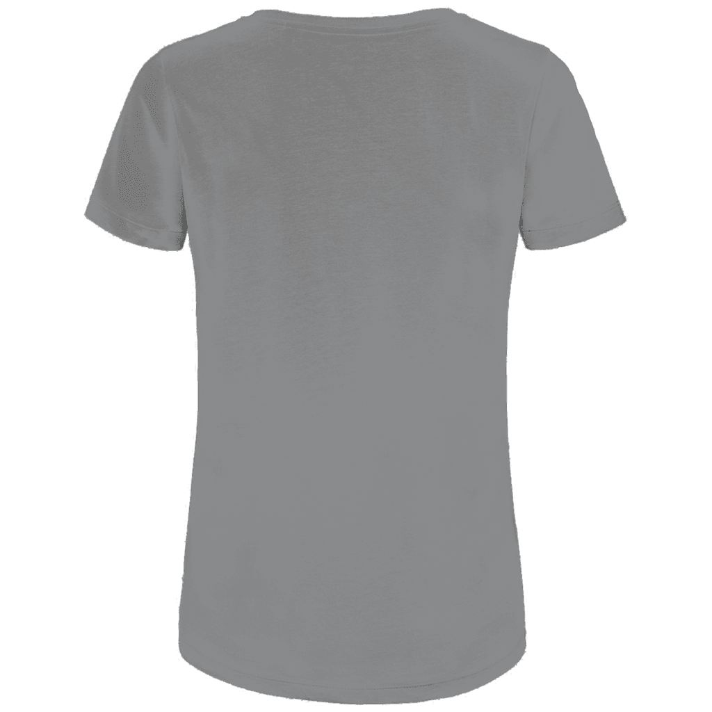 Hellgraues T-Shirt ohne Design (Rückseite).