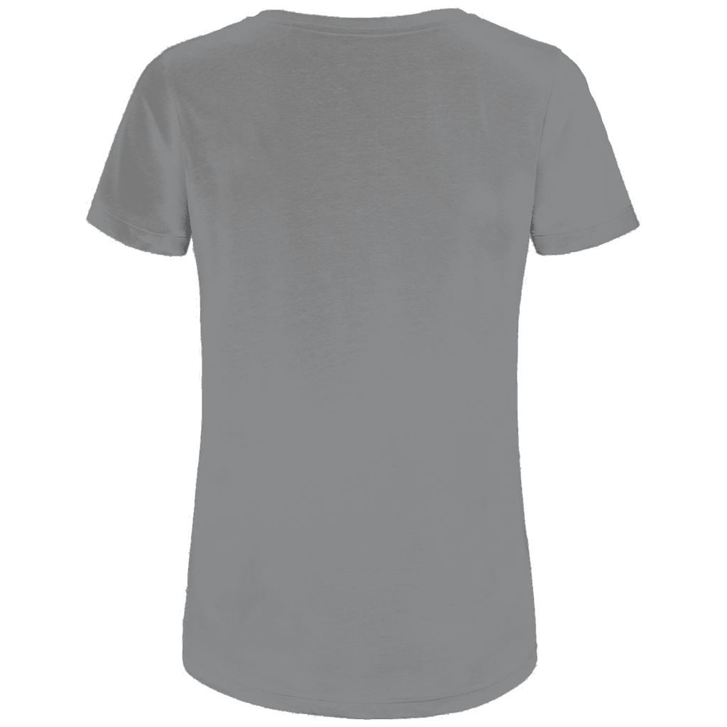 Hellgraues T-Shirt ohne Design (Rückseite).