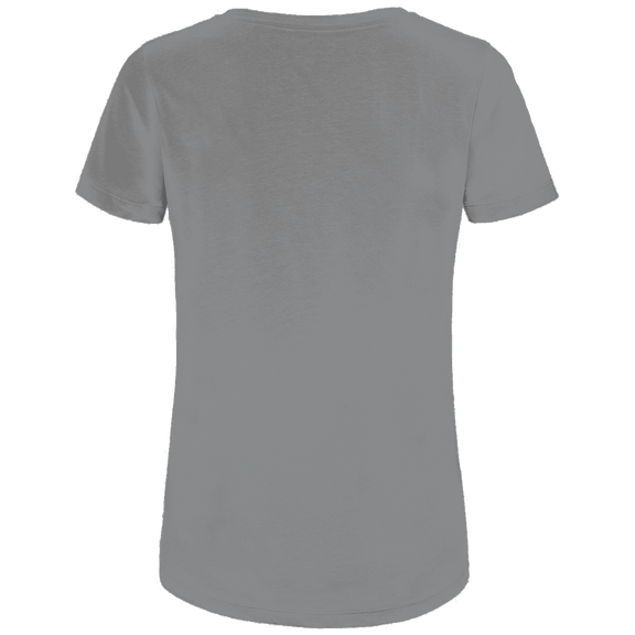 Hellgraues T-Shirt ohne Design (Rückseite).