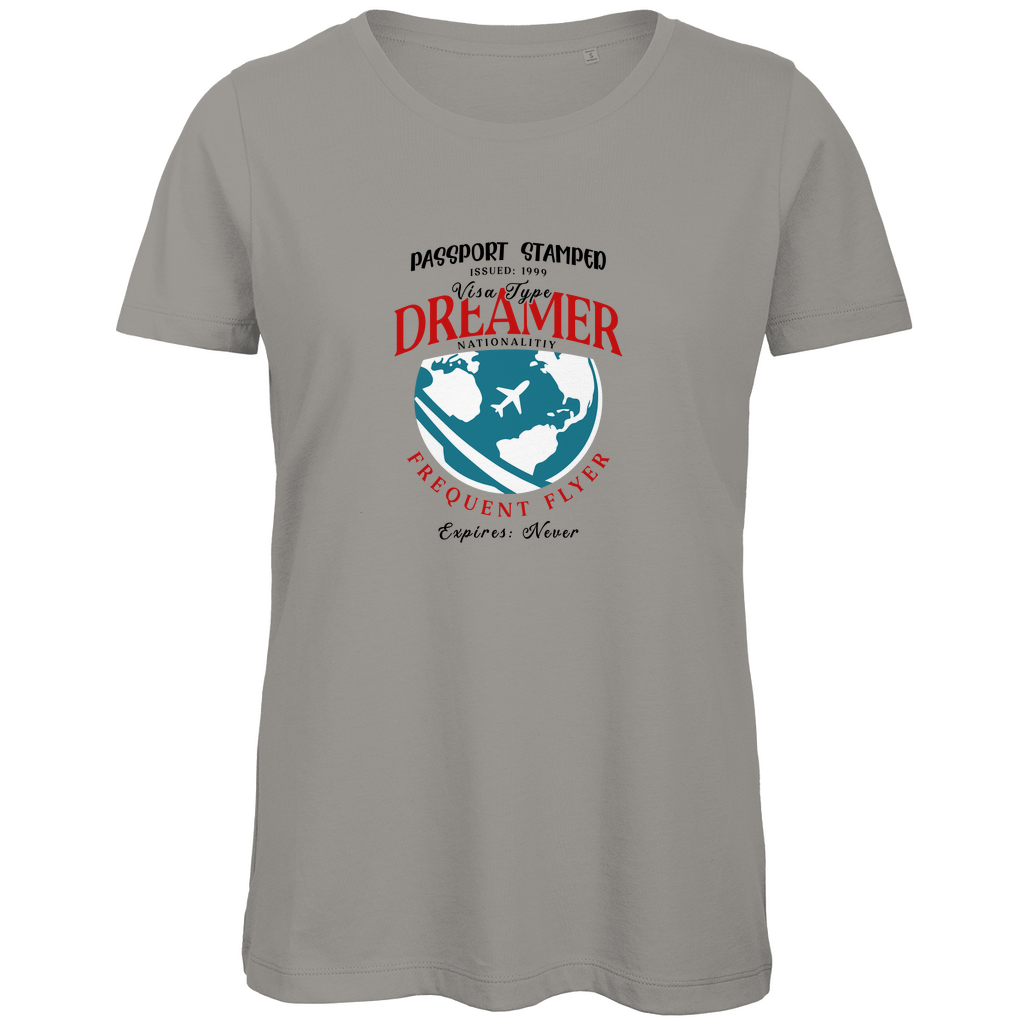 damen-tshirt_light-grey_dreamer-passport-stamp-print