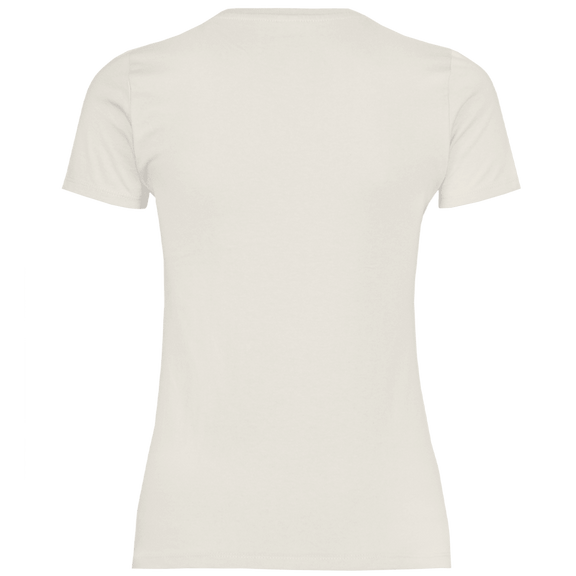 Weisses bzw. Naturfarbenes T-Shirt ohne Design (Rückseite).