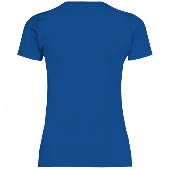 Royalblaues T-Shirt ohne Design (Rückseite).