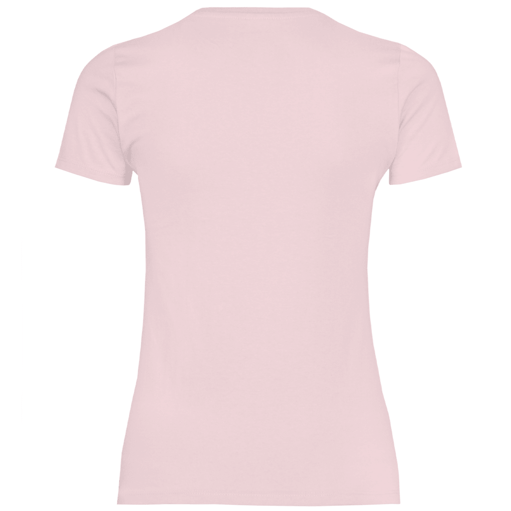 Zartrosa T-Shirt ohne Design (Rückseite).