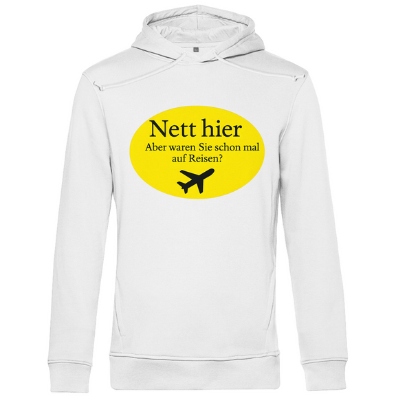 herren-kapuzenpulli_premium_fun_white_nett-hier-aber-waren-sie-schon-mal-auf-reisen