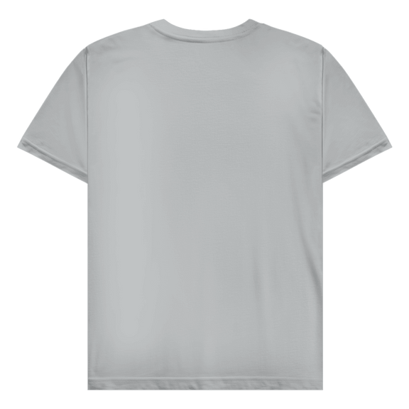 Hellgraues T-Shirt ohne Design (Rückseite).