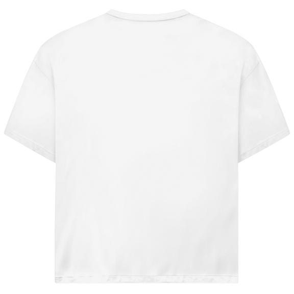 Weisses T-Shirt ohne Design (Rückseite).