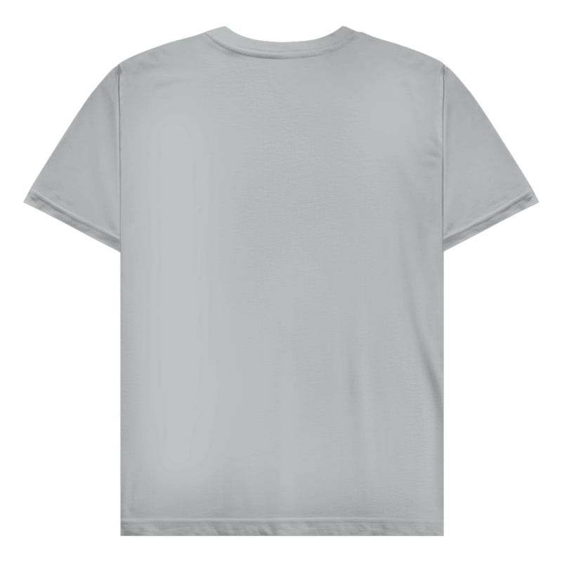 Hellgraues T-Shirt ohne Design (Rückseite).