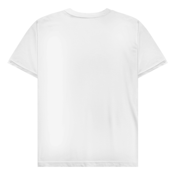 Weisses T-Shirt ohne Design (Rückseite).