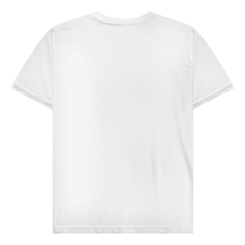 Weisses T-Shirt ohne Design (Rückseite).