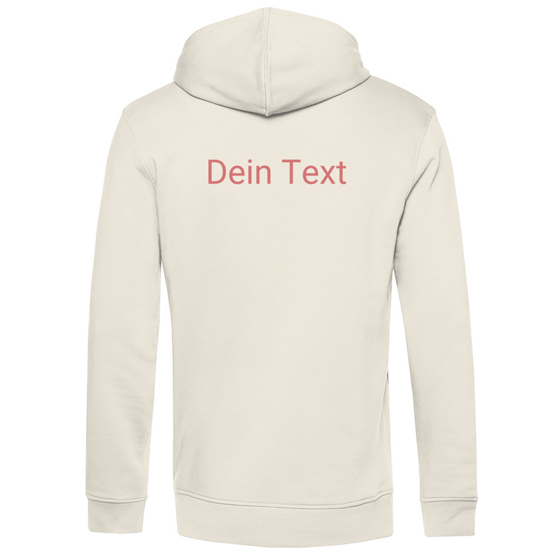 Kapuzenpulli für Herren, personalisierbar mit Foto und Text. Stoff-Farbe: Off White. Fernweh zum Anziehen? travelPrint4U.de
