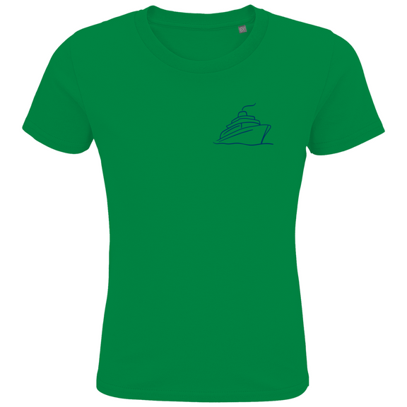 kinder-t-shirts_kelly-green_one-ship-one-love-print_frontside