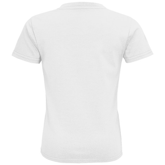 Weisses T-Shirt ohne Design (Rückseite).