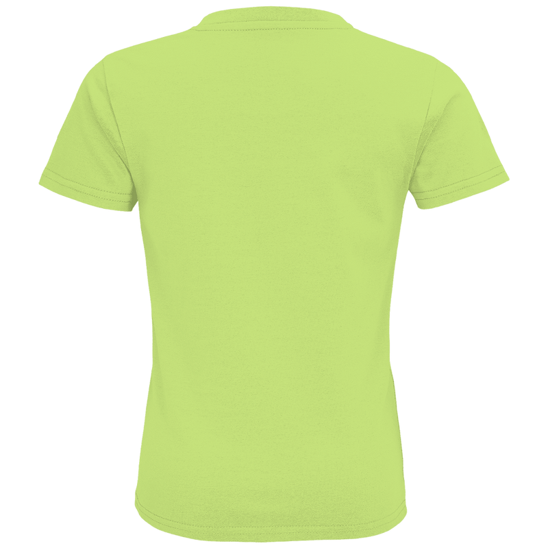 Hellgruenes T-Shirt ohne Design (Rückseite).