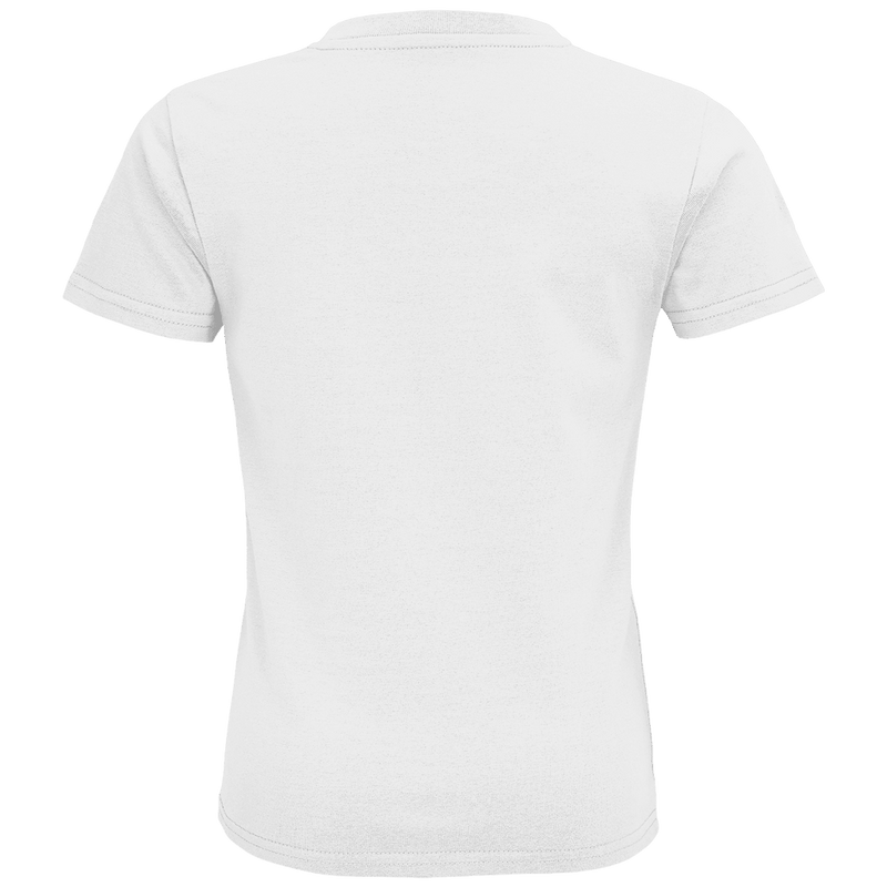 Weisses T-Shirt ohne Design (Rückseite).