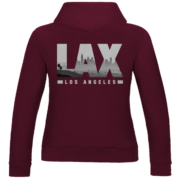 sweatshirt-damen_basic_lax-airport-code-los-angeles_burgundy_back