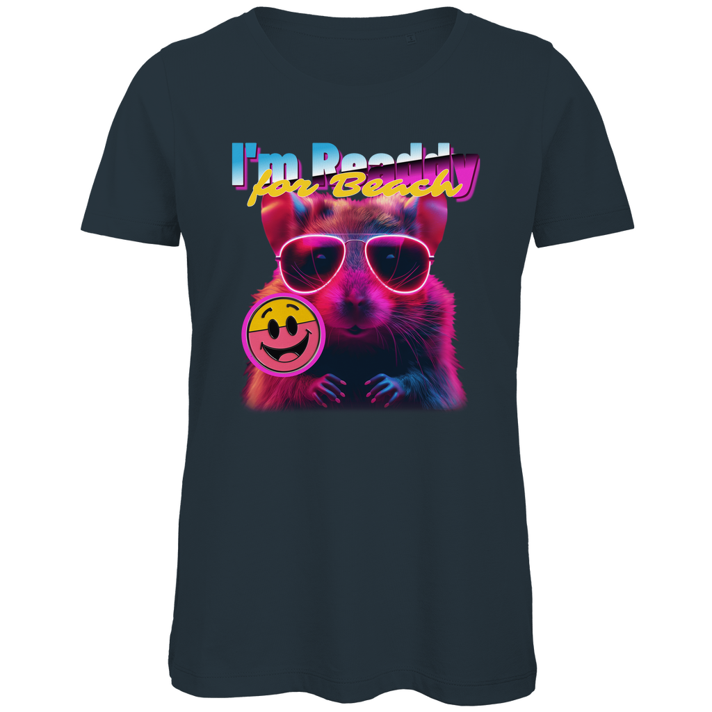 t-shirt-damen_funshirt_beach-readdy-hamster_dark-grey