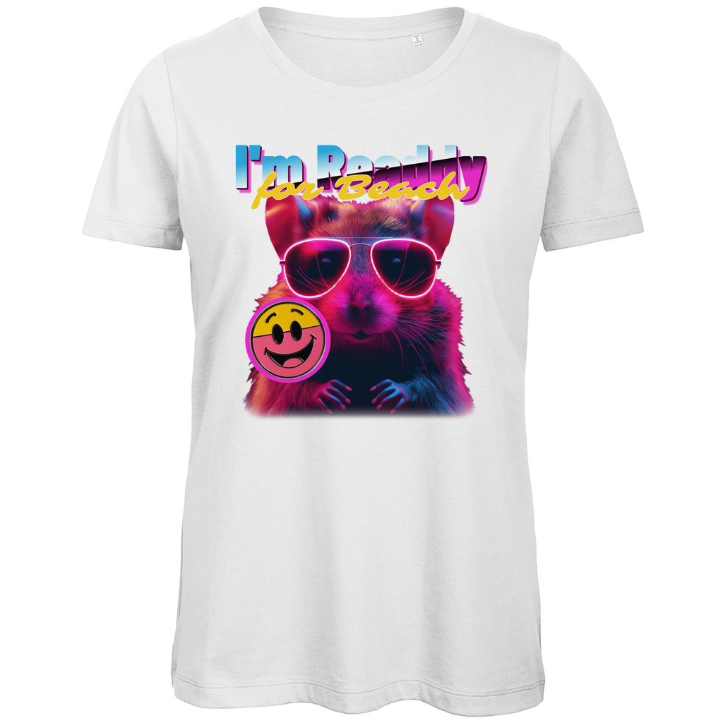 t-shirt-damen_funshirt_beach-readdy-hamster_white
