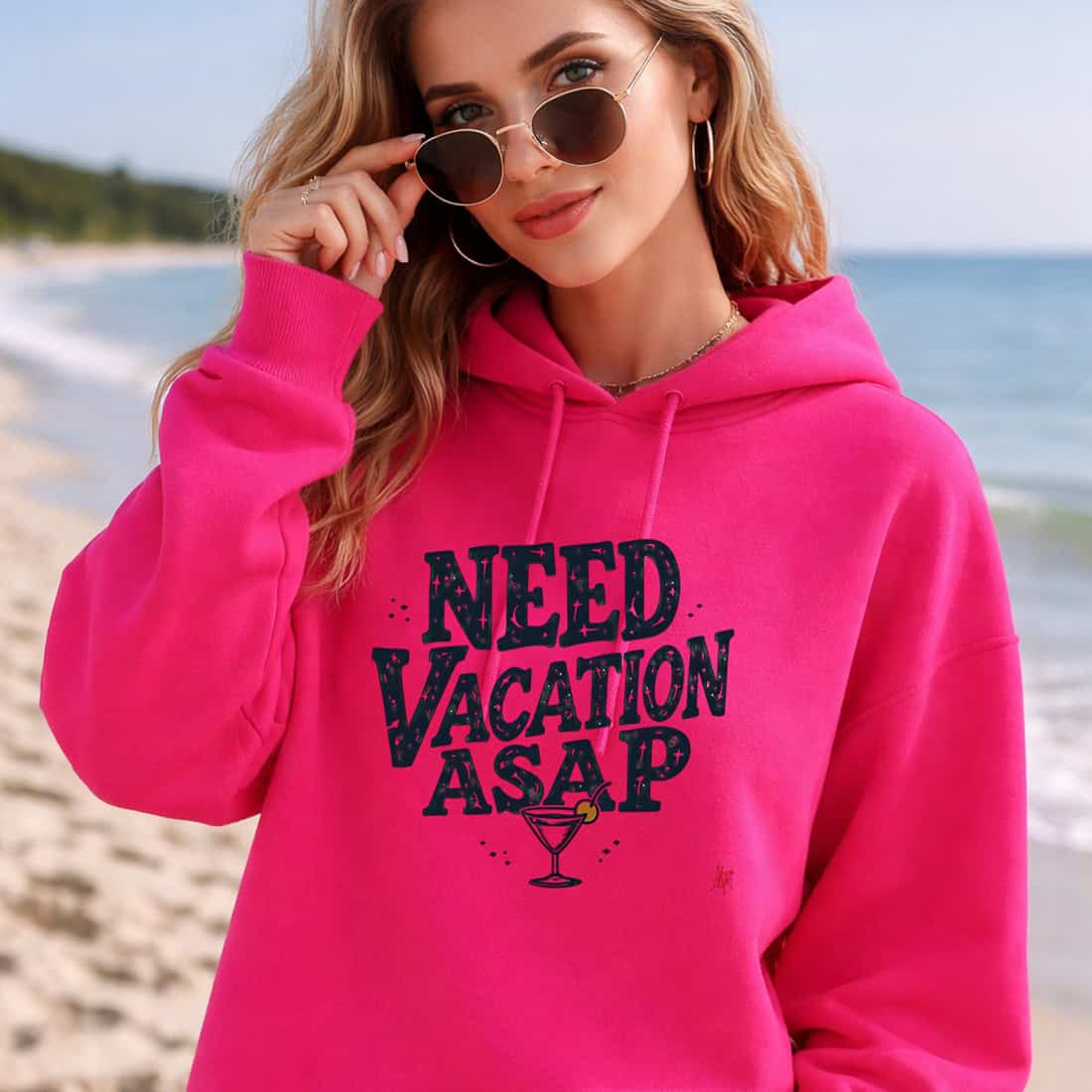 Damen Hoodie - Need Vacation ASAP - Premium
