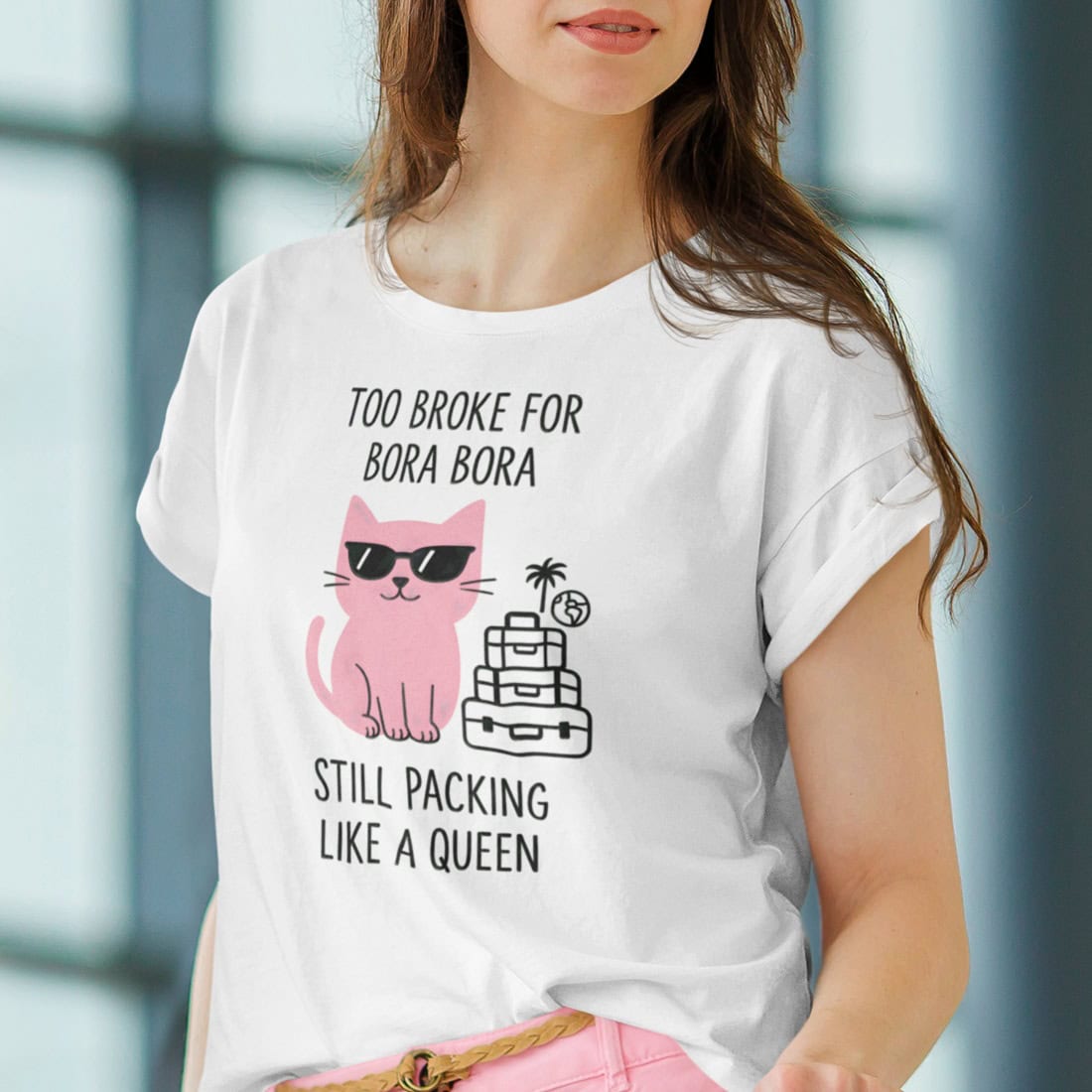 Damen T-Shirt - Too Broke For Bora Bora - Premium