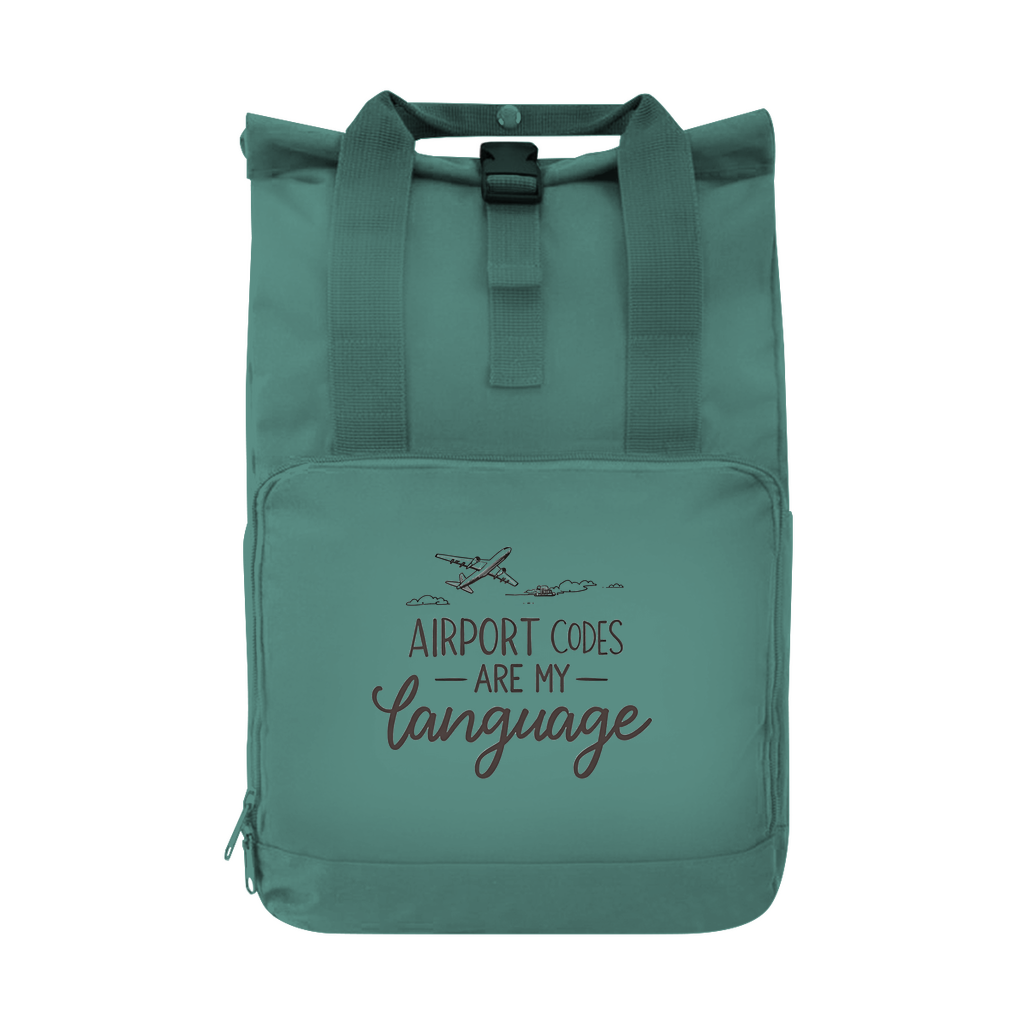 tagesrucksack_sage-green_airport-codes-are-my-language-print