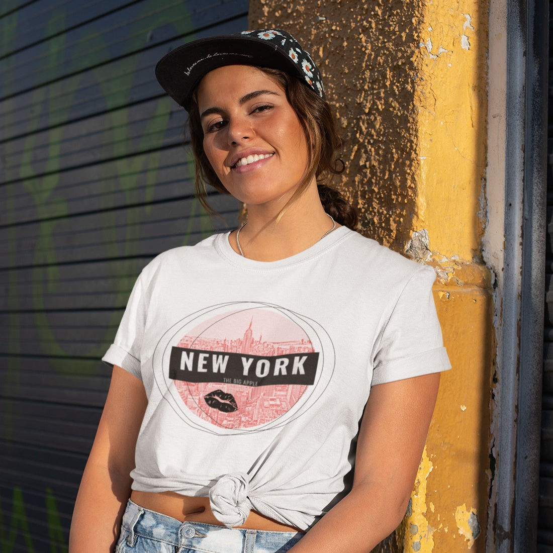 Damen T-Shirt, New York